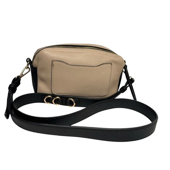 Urban Expressions Audrey Crossbody Bag Two Tone Bag Zip Closure Adjustable Strap - Picture 11 of 16